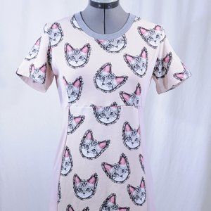 Marcus Lupfer cat print cotton tunic, S